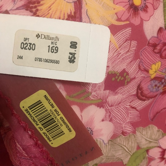 NWT Josie Pink Floral Robe, Size Large - Picture 6 of 7